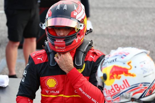 Carlos Sainz Jr (ESP) Ferrari Nd Max Verstappen (NLD) Red Bull Racing.
22.10.2022. Formula 1 World Championship, Rd 19, United States Grand Prix, Austin, Texas, USA, Qualifying Day.
- www.xpbimages.com, EMail: requests@xpbimages.com © Copyright: Batchelor / XPB Images