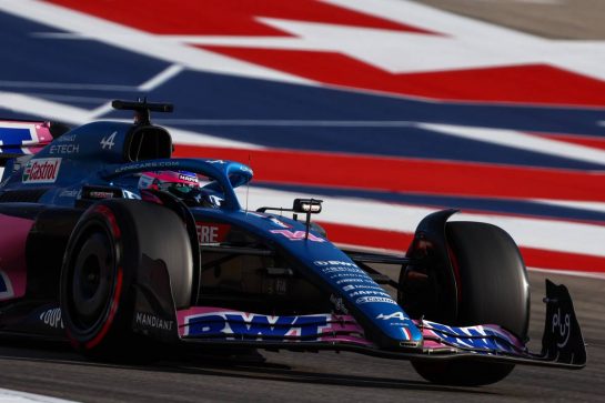 Fernando Alonso (ESP), Alpine F1 Team 
22.10.2022. Formula 1 World Championship, Rd 19, United States Grand Prix, Austin, Texas, USA, Qualifying Day.
- www.xpbimages.com, EMail: requests@xpbimages.com © Copyright: Charniaux / XPB Images
