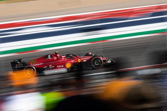 Carlos Sainz Jr (ESP) Ferrari F1-75.
22.10.2022. Formula 1 World Championship, Rd 19, United States Grand Prix, Austin, Texas, USA, Qualifying Day.
- www.xpbimages.com, EMail: requests@xpbimages.com © Copyright: Price / XPB Images