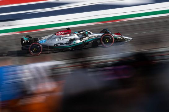George Russell (GBR) Mercedes AMG F1 W13.
22.10.2022. Formula 1 World Championship, Rd 19, United States Grand Prix, Austin, Texas, USA, Qualifying Day.
- www.xpbimages.com, EMail: requests@xpbimages.com © Copyright: Price / XPB Images