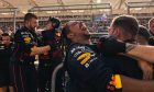 Red Bull Racing celebrates victory for Max Verstappen (NLD) Red Bull Racing. 23.10.2022. Formula 1 World Championship, Rd 19, United States Grand Prix, Austin, Texas, USA, Race