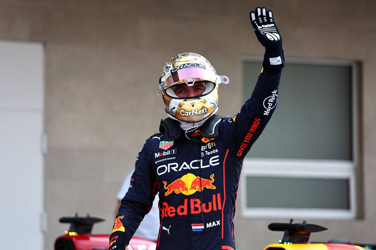 Pole position untuk Max Verstappen (NLD) Red Bull Racing.  29.10.2022.  Kejuaraan Dunia Formula 1, Rd 20, Grand Prix Meksiko, Kota Meksiko, Meksiko, Kualifikasi