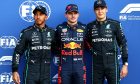 Pole position for Max Verstappen (NLD) Red Bull Racing 2nd for George Russell (GBR) Mercedes AMG F1 and 3rd Lewis Hamilton (GBR) Mercedes AMG F1. 29.10.2022. Formula 1 World Championship, Rd 20, Mexican Grand Prix, Mexico City, Mexico, Qualifying