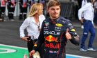 Max Verstappen (NLD) Red Bull Racing celebrates his pole position in qualifying parc ferme. 29.10.2022. Formula 1 World Championship, Rd 20, Mexican Grand Prix, Mexico City, Mexico, Qualifying