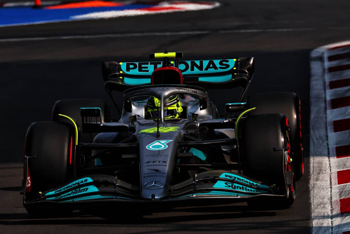Lewis Hamilton (GBR) Mercedes AMG F1 W13. 29.10.2022. Formula 1 World Championship, Rd 20, Mexican Grand Prix, Mexico City, Mexico, Qualifying