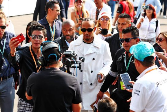 Lewis Hamilton (GBR) Mercedes AMG F1.
30.10.2022. Formula 1 World Championship, Rd 20, Mexican Grand Prix, Mexico City, Mexico, Race Day.
- www.xpbimages.com, EMail: requests@xpbimages.com © Copyright: Coates / XPB Images