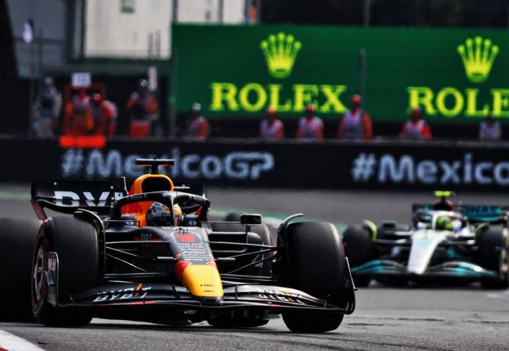 Max Verstappen (NLD) Red Bull Racing RB18. 30.10.2022. Formula 1 World Championship, Rd 20, Mexican Grand Prix, Mexico City, Mexico, Race