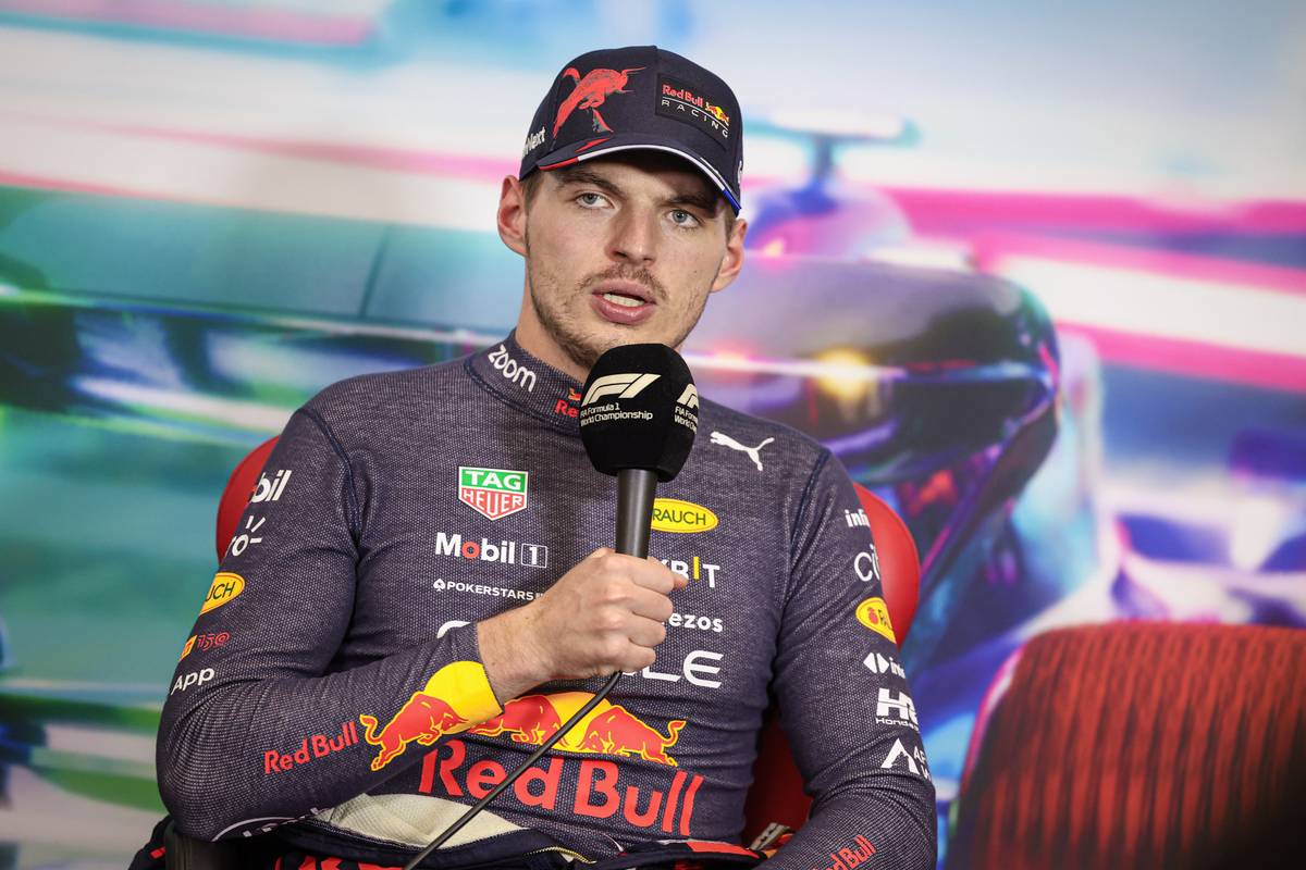 Max Verstappen (NLD) Red Bull Racing in the post race FIA Press Conference. 30.10.2022. Formula 1 World Championship, Rd 20, Mexican Grand Prix, Mexico City, Mexico, Race