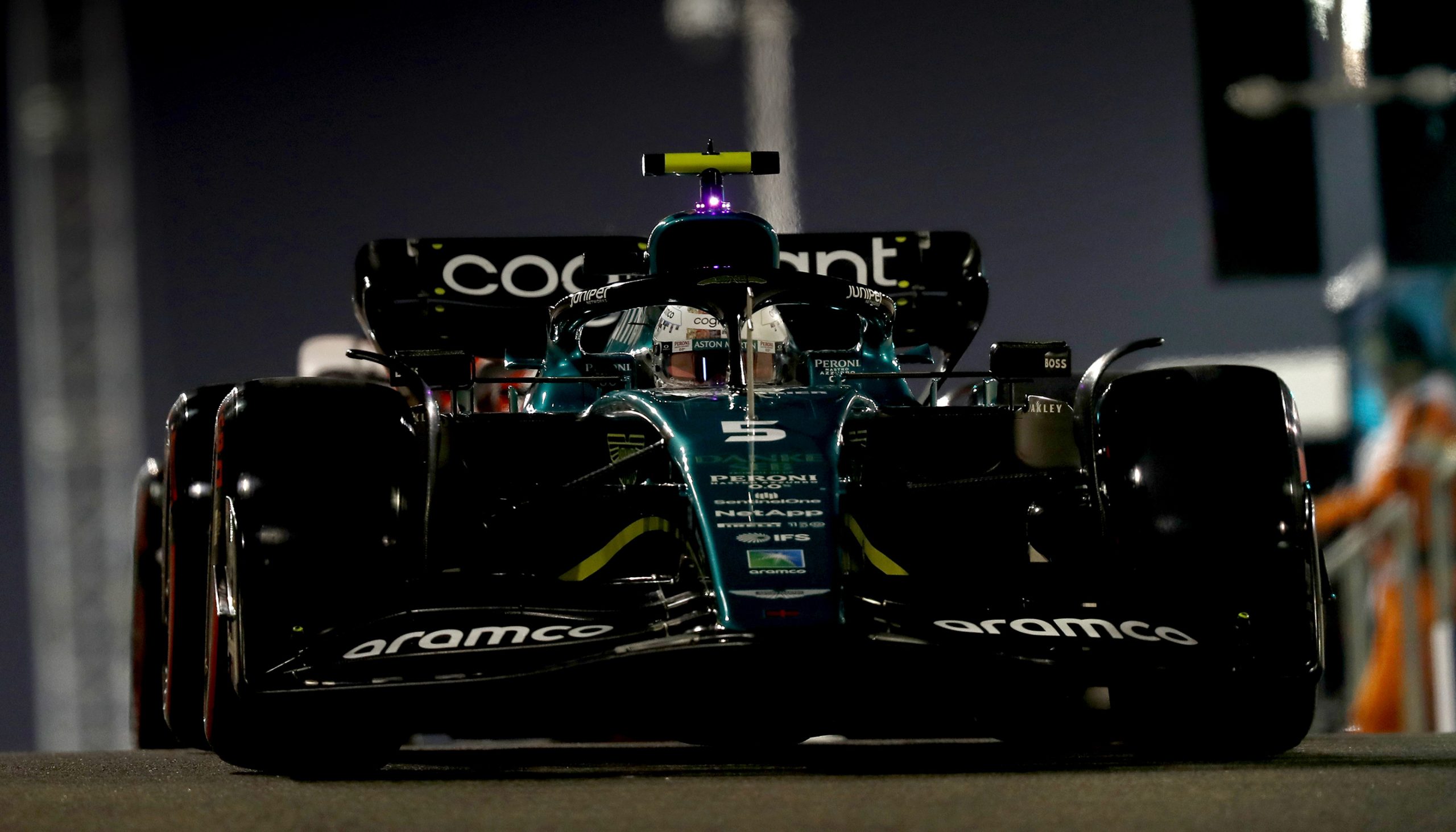 Sebastian Vettel, Aston Martin AMR22, Abu Dhabi qualifying, November 19 2022