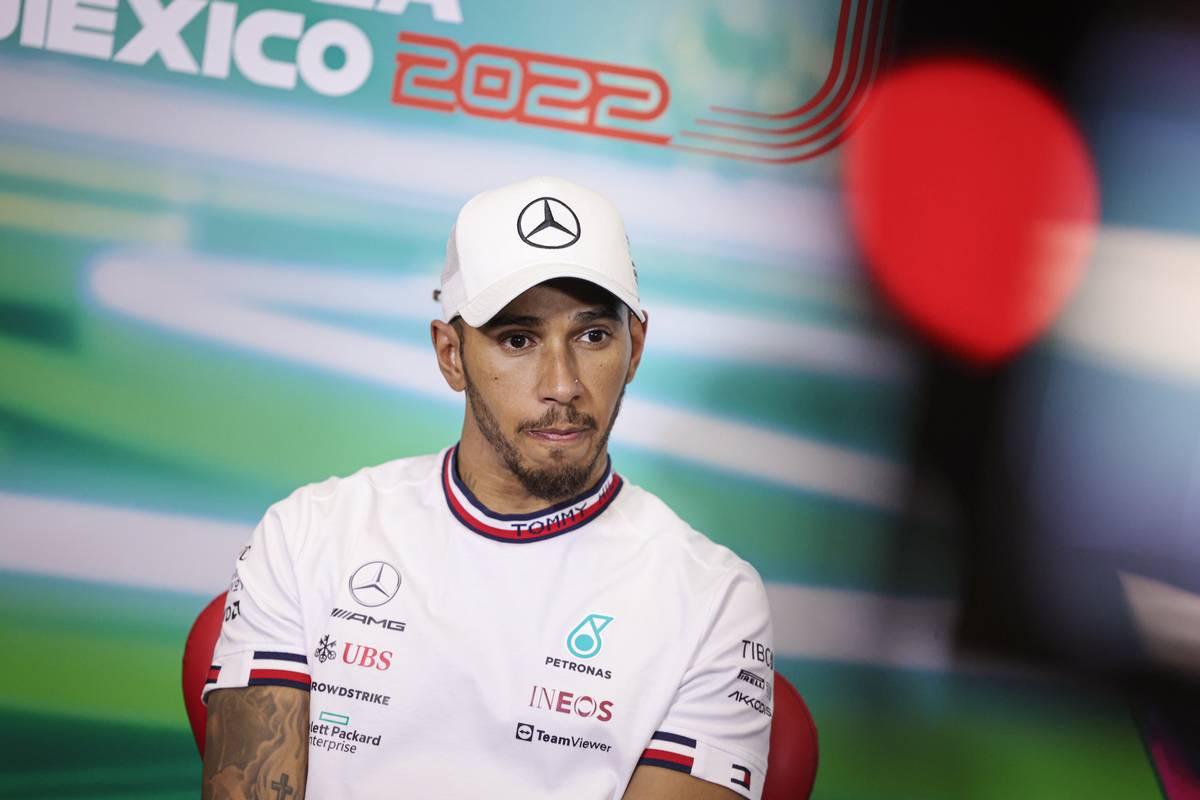 Lewis Hamilton (GBR) Mercedes AMG F1 in the post race FIA Press Conference. 30.10.2022. Formula 1 World Championship, Rd 20, Mexican Grand Prix, Mexico City, Mexico, Race