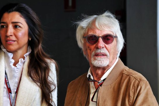 Bernie Ecclestone (GBR) with his wife Fabiana Flosi (BRA).
10.11.2022. Formula 1 World Championship, Rd 21, Brazilian Grand Prix, Sao Paulo, Brazil, Preparation Day.
- www.xpbimages.com, EMail: requests@xpbimages.com © Copyright: Bearne / XPB Images