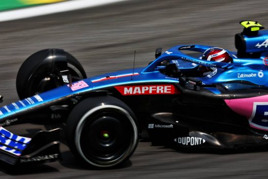 Esteban Ocon (FRA) Alpine F1 Team A522.
11.11.2022. Formula 1 World Championship, Rd 21, Brazilian Grand Prix, Sao Paulo, Brazil, Qualifying Day.
- www.xpbimages.com, EMail: requests@xpbimages.com © Copyright: Coates / XPB Images