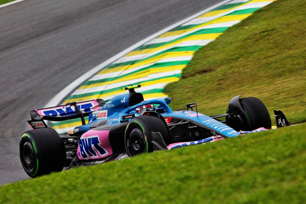 Esteban Ocon (FRA) Alpine F1 Team A522. 11.11.2022. Formula 1 World Championship, Rd 21, Brazilian Grand Prix, Sao Paulo, Brazil, Qualifying