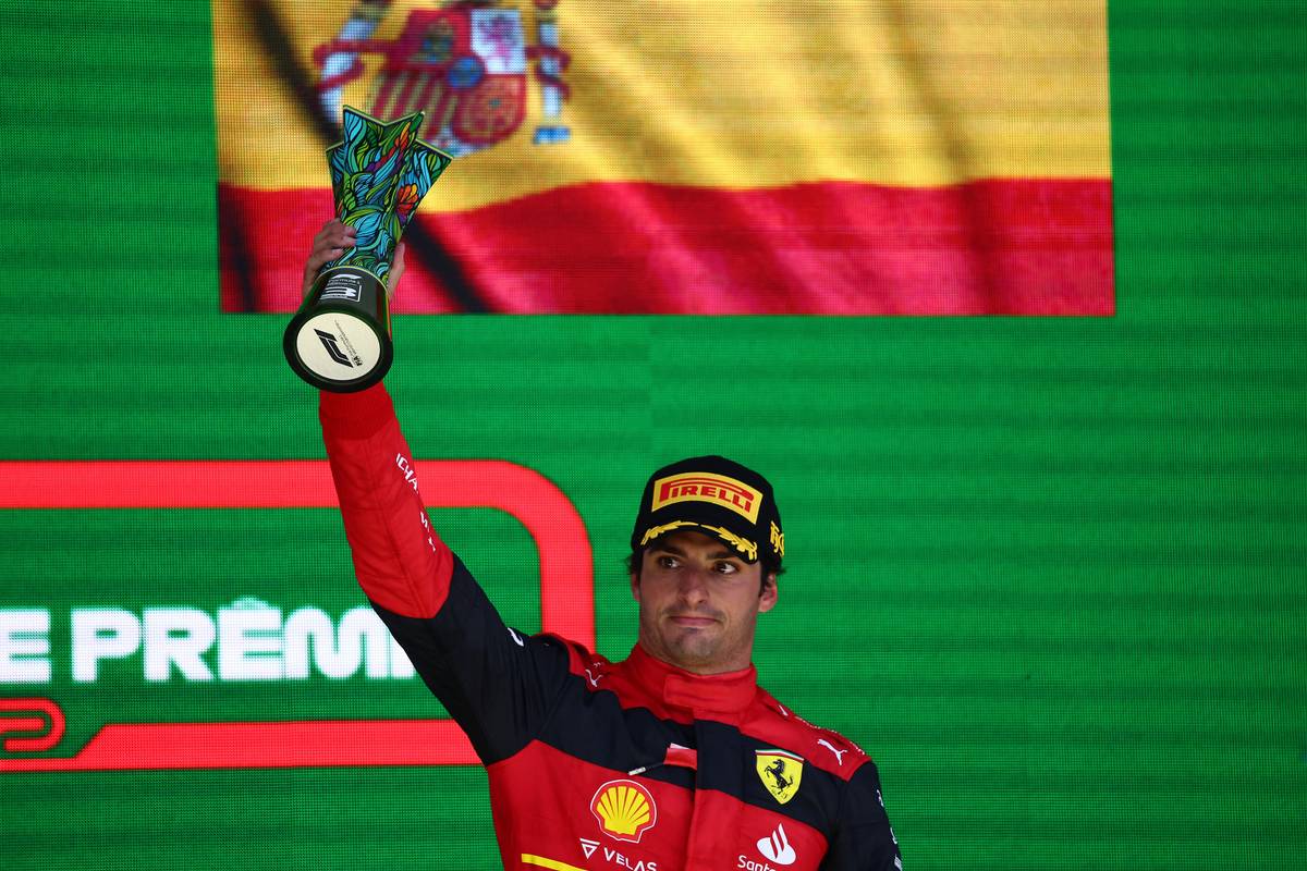 3rd place Carlos Sainz Jr (ESP) Ferrari. 13.11.2022. Formula 1 World Championship, Rd 21, Brazilian Grand Prix, Sao Paulo, Brazil, Race