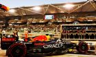 Max Verstappen (NLD) Red Bull Racing RB18 leaves the pits. 18.11.2022. Formula 1 World Championship, Rd 22, Abu Dhabi Grand Prix, Yas Marina Circuit, Abu Dhabi, Practice