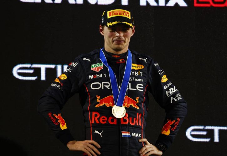 1st place Max Verstappen (NLD) Red Bull Racing. 20.11.2022. Formula 1 World Championship, Rd 22, Abu Dhabi Grand Prix, Yas Marina Circuit, Abu Dhabi, Race