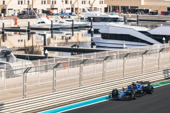 Alexander Albon (THA) Williams Racing FW44.
22.11.2022. Formula 1 Testing, Yas Marina Circuit, Abu Dhabi, Tuesday.
- www.xpbimages.com, EMail: requests@xpbimages.com © Copyright: Bearne / XPB Images