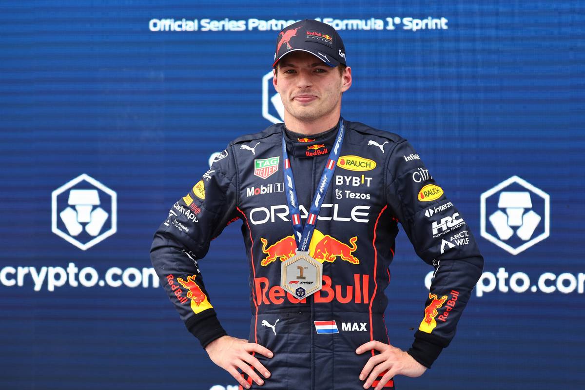 1st for Max Verstappen (NLD) Red Bull Racing. 09.07.2022. Formula 1 World Championship, Rd 11, Austrian Grand Prix, Spielberg, Austria, Sprint