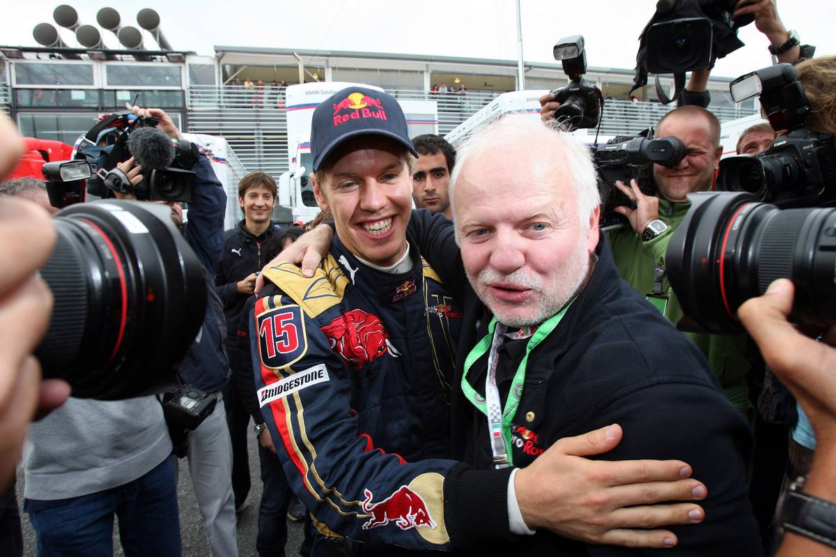 14.09.2008 Monza, Italy,  Sebastian Vettel (GER), Scuderia Toro Rosso with his father Norbert - Formula 1 World Championship, Rd 14, Italian Grand Prix, Sunday