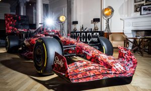 Alfa Romeo F1 Team Stake's unique art livery designed by Swiss-based artist BOOGIE to raise funds for Save the Children.