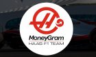 The new logo for Haas f1 Team in 2023 after its title sponsorship deal with Moneygram.