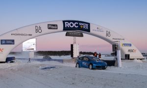 Oliver Solberg (NOR) of Team Norway crosses the line to win during the ROC Nations Cup 2023 at Pite Havsbad, Sweden on 28 January 2023.