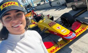 Chadwick hits the track with Indy NXT ride