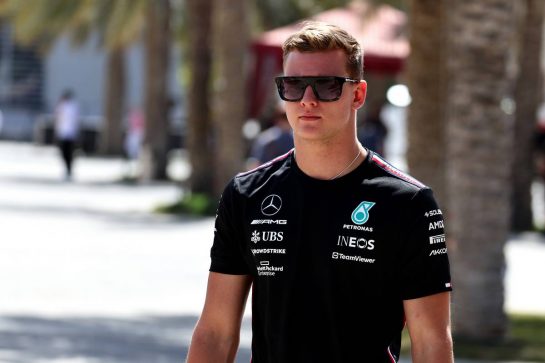 Mick Schumacher (GER) Mercedes AMG F1 Reserve Driver.
24.02.2023. Formula 1 Testing, Sakhir, Bahrain, Day Two.
- www.xpbimages.com, EMail: requests@xpbimages.com © Copyright: Moy / XPB Images