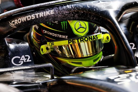 Lewis Hamilton (GBR) Mercedes AMG F1 W14.
24.02.2023. Formula 1 Testing, Sakhir, Bahrain, Day Two.
- www.xpbimages.com, EMail: requests@xpbimages.com © Copyright: Moy / XPB Images