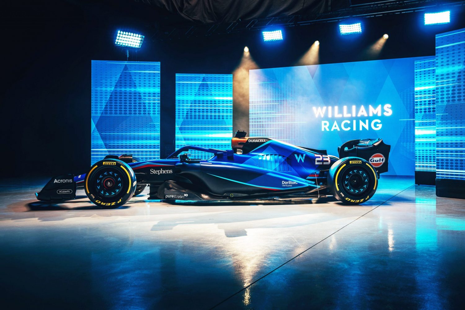 Williams reveals 2023 livery Gulf Oil as new partner