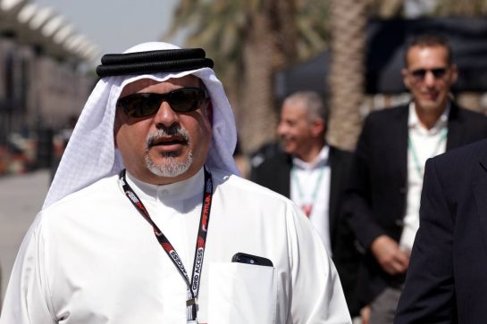 Crown Prince Shaikh Salman bin Isa Hamad Al Khalifa (BRN).
02.03.2023. Formula 1 World Championship, Rd 1, Bahrain Grand Prix, Sakhir, Bahrain, Preparation Day.
- www.xpbimages.com, EMail: requests@xpbimages.com © Copyright: Bearne / XPB Images