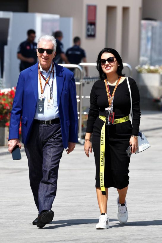 (L to R): Piero Ferrari (ITA) Ferrari Vice-President with his wife Romina Gingasu (ROM).
04.03.2023. Formula 1 World Championship, Rd 1, Bahrain Grand Prix, Sakhir, Bahrain, Qualifying Day.
- www.xpbimages.com, EMail: requests@xpbimages.com © Copyright: Moy / XPB Images