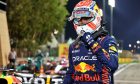 Max Verstappen (NLD) Red Bull Racing celebrates his pole position in qualifying parc ferme. 04.03.2023. Formula 1 World Championship, Rd 1, Bahrain Grand Prix, Sakhir, Bahrain, Qualifying Day.