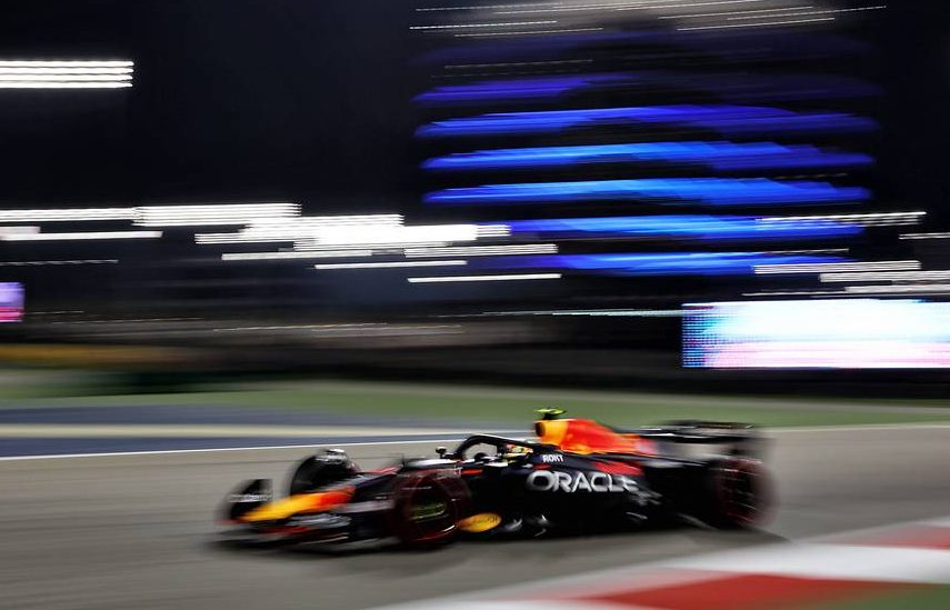 Sergio Perez (MEX) Red Bull Racing RB19. 04.03.2023. Formula 1 World Championship, Rd 1, Bahrain Grand Prix, Sakhir, Bahrain, Qualifying Day.