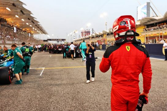 Charles Leclerc (MON) Ferrari on the grid.
05.03.2023. Formula 1 World Championship, Rd 1, Bahrain Grand Prix, Sakhir, Bahrain, Race Day.
- www.xpbimages.com, EMail: requests@xpbimages.com © Copyright: Batchelor / XPB Images