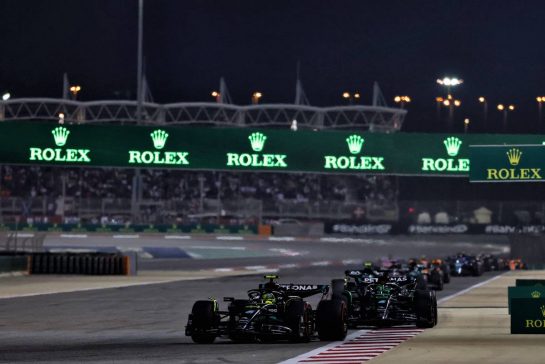 Lewis Hamilton (GBR) Mercedes AMG F1 W14.
05.03.2023. Formula 1 World Championship, Rd 1, Bahrain Grand Prix, Sakhir, Bahrain, Race Day.
- www.xpbimages.com, EMail: requests@xpbimages.com © Copyright: Moy / XPB Images
