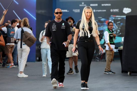 Lewis Hamilton (GBR) Mercedes AMG F1.
16.03.2023. Formula 1 World Championship, Rd 2, Saudi Arabian Grand Prix, Jeddah, Saudi Arabia, Preparation Day.
- www.xpbimages.com, EMail: requests@xpbimages.com © Copyright: Rew / XPB Images