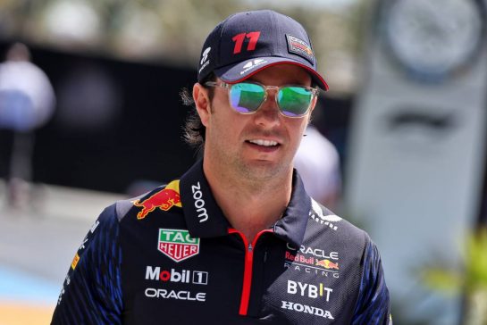 Sergio Perez (MEX) Red Bull Racing.
17.03.2023. Formula 1 World Championship, Rd 2, Saudi Arabian Grand Prix, Jeddah, Saudi Arabia, Practice Day.
- www.xpbimages.com, EMail: requests@xpbimages.com © Copyright: Moy / XPB Images