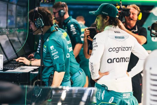 Fernando Alonso (ESP) Aston Martin F1 Team.
17.03.2023. Formula 1 World Championship, Rd 2, Saudi Arabian Grand Prix, Jeddah, Saudi Arabia, Practice Day.
- www.xpbimages.com, EMail: requests@xpbimages.com © Copyright: Bearne / XPB Images