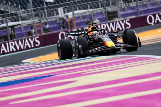 Max Verstappen (NLD) Red Bull Racing RB19.
18.03.2023. Formula 1 World Championship, Rd 2, Saudi Arabian Grand Prix, Jeddah, Saudi Arabia, Qualifying Day.
- www.xpbimages.com, EMail: requests@xpbimages.com © Copyright: Rew / XPB Images