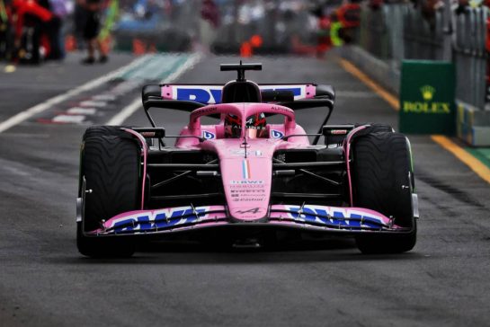 Esteban Ocon (FRA) Alpine F1 Team A523 leaves the pits.
31.03.2023. Formula 1 World Championship, Rd 3, Australian Grand Prix, Albert Park, Melbourne, Australia, Practice Day.
- www.xpbimages.com, EMail: requests@xpbimages.com © Copyright: Bearne / XPB Images