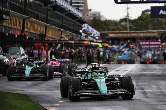 Fernando Alonso (ESP) Aston Martin F1 Team AMR23 leaves the pits.
31.03.2023. Formula 1 World Championship, Rd 3, Australian Grand Prix, Albert Park, Melbourne, Australia, Practice Day.
- www.xpbimages.com, EMail: requests@xpbimages.com © Copyright: Bearne / XPB Images