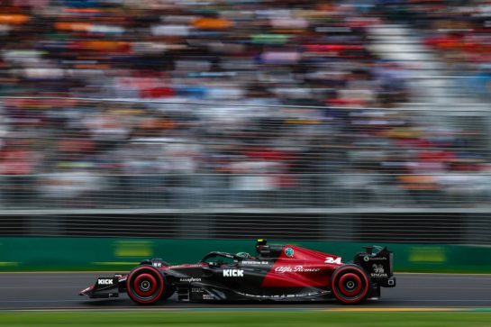 Guanyu Zhou (CHI), Alfa Romeo Racing 
01.04.2023. Formula 1 World Championship, Rd 3, Australian Grand Prix, Albert Park, Melbourne, Australia, Qualifying Day.
- www.xpbimages.com, EMail: requests@xpbimages.com © Copyright: Charniaux / XPB Images
