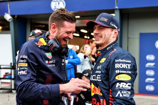 Max Verstappen (NLD) Red Bull Racing in qualifying parc ferme.
01.04.2023. Formula 1 World Championship, Rd 3, Australian Grand Prix, Albert Park, Melbourne, Australia, Qualifying Day.
- www.xpbimages.com, EMail: requests@xpbimages.com © Copyright: Batchelor / XPB Images