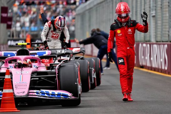 Charles Leclerc (MON) Ferrari in qualifying parc ferme.
01.04.2023. Formula 1 World Championship, Rd 3, Australian Grand Prix, Albert Park, Melbourne, Australia, Qualifying Day.
- www.xpbimages.com, EMail: requests@xpbimages.com © Copyright: Batchelor / XPB Images