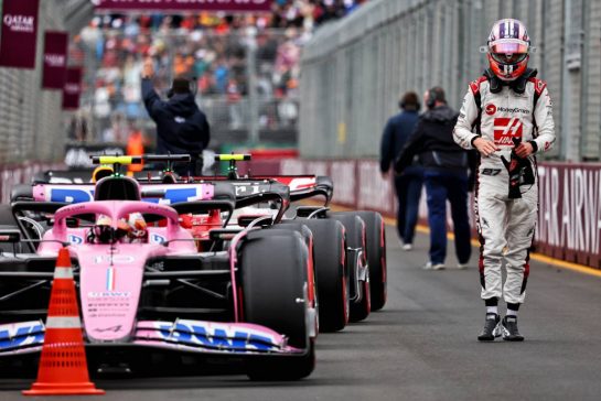 Nico Hulkenberg (GER) Haas F1 Team in qualifying parc ferme.
01.04.2023. Formula 1 World Championship, Rd 3, Australian Grand Prix, Albert Park, Melbourne, Australia, Qualifying Day.
- www.xpbimages.com, EMail: requests@xpbimages.com © Copyright: Batchelor / XPB Images