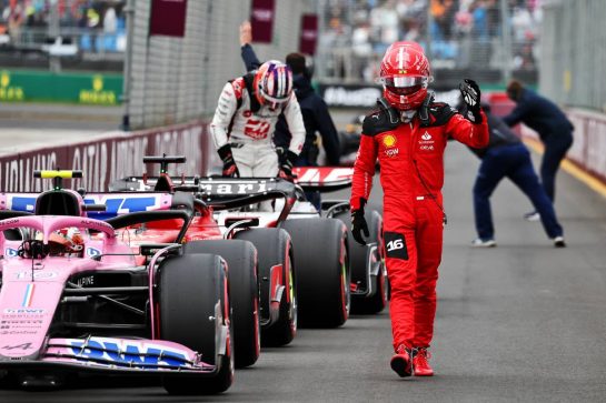 Charles Leclerc (MON) Ferrari in qualifying parc ferme.
01.04.2023. Formula 1 World Championship, Rd 3, Australian Grand Prix, Albert Park, Melbourne, Australia, Qualifying Day.
- www.xpbimages.com, EMail: requests@xpbimages.com © Copyright: Moy / XPB Images