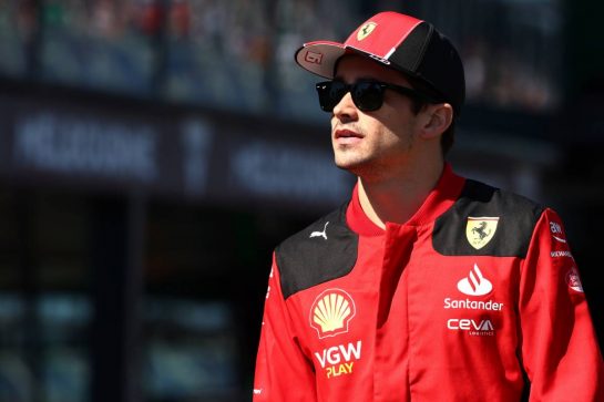 Charles Leclerc (MON) Ferrari on the drivers' parade.
02.04.2023. Formula 1 World Championship, Rd 3, Australian Grand Prix, Albert Park, Melbourne, Australia, Race Day.
- www.xpbimages.com, EMail: requests@xpbimages.com © Copyright: Batchelor / XPB Images