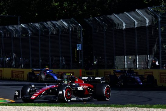 Zhou Guanyu (CHN) Alfa Romeo F1 Team C43.
02.04.2023. Formula 1 World Championship, Rd 3, Australian Grand Prix, Albert Park, Melbourne, Australia, Race Day.
- www.xpbimages.com, EMail: requests@xpbimages.com © Copyright: Charniaux / XPB Images