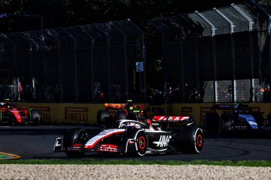 Nico Hulkenberg (GER) Haas VF-23.
02.04.2023. Formula 1 World Championship, Rd 3, Australian Grand Prix, Albert Park, Melbourne, Australia, Race Day.
- www.xpbimages.com, EMail: requests@xpbimages.com © Copyright: Charniaux / XPB Images